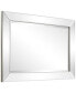 Фото #4 товара Зеркало с деревянной рамой и зернистыми зеркальными панелями - 24" x 36" Empire Art Direct