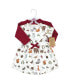 ფოტო #4 პროდუქტის Baby Girls Baby Organic Cotton Dress and Cardigan, Woodland Alphabet