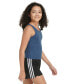 ფოტო #2 პროდუქტის Big Girls Sleeveless Mélange Training Tank Top