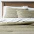 Фото #1 товара Full/Queen Cotton Woven Stripe Comforter & Sham Set Moss Green/White - Threshold