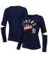 Фото #1 товара Women's Navy Detroit Tigers Formation Long Sleeve T-shirt