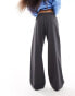 Фото #6 товара Stradivarius Petite tailored pull on trouser in grey