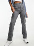 ASOS DESIGN Tall slim cargo with pockets in grey