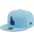 Фото #4 товара Men's Light Blue Los Angeles Dodgers 59FIFTY Fitted Hat