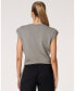 ფოტო #5 პროდუქტის Women's Rebody Nadine Scuba Shirring Top