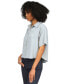 ფოტო #4 პროდუქტის MICHAEL Women's Pleated-Back Button-Front Top