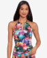 ფოტო #1 პროდუქტის Women's High-Neck Halter Tankini