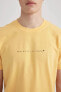 Erkek T-shirt Sarı C2077ax/yl170