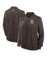 Фото #1 товара Women's Brown San Diego Padres Authentic Collection Team Raglan Performance Full-Zip Jacket