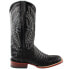 Фото #1 товара Ferrini Belly Caiman Square Toe Cowboy Mens Black Dress Boots 12493-04