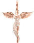 Pink gilded silver pendant Angel with zircons ERP-ANGEL-R