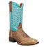 Roper Turquoise Square Toe Cowboy Womens Size 6.5 M Casual Boots 09-021-9991-00