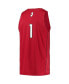 Фото #4 товара Men's 1 Scarlet Rutgers Scarlet Knights Team Swingman Basketball Jersey