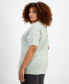 ფოტო #2 პროდუქტის Trendy Plus Size Cotton Butterfly-Graphic T-Shirt