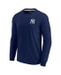 Men's and Women's Navy New York Yankees Super Soft Long Sleeve T-shirt