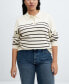 Фото #6 товара Women's Buttoned Collar Knit Sweater