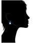 ფოტო #2 პროდუქტის Periwinkle Crystal + Cubic Zirconia Drop Earrings