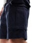 Фото #3 товара GANT relaxed fit twill cargo shorts in navy