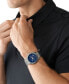 ფოტო #4 პროდუქტის Men's Slim Runway Chronograph Gunmetal Stainless Steel Bracelet Watch 44mm