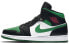 Фото #1 товара Кроссовки Nike Air Jordan 1 Mid Green Toe (Белый, Зеленый, Черный)
