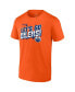 Фото #4 товара Men's Orange Edmonton Oilers 2024 Stanley Cup Playoffs Slogan T-Shirt