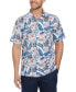 Фото #1 товара Men's Tropical Floral-Print Linen Blend Shirt