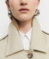 ფოტო #5 პროდუქტის Women's Shirt Collar Cotton Trench Coat