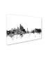 Фото #2 товара Michael Tompsett 'New York Skyline B&W' Canvas Art - 22" x 32"