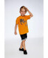 Boy Organic Cotton T-Shirt With Print Orange - Child