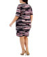 ფოტო #2 პროდუქტის Plus Size Tiered Sheath Dress