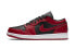 Фото #3 товара Кроссовки для мужчин Nike Air Jordan 1 Low Версия Bred (Красный, Черный)
