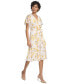 Фото #2 товара Платье женское Calvin Klein из текстурированного шифона с оборками на подоле