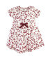 ფოტო #5 პროდუქტის Baby Girls Baby Organic Cotton Dress and Cardigan 2pc Set, Berry Branch