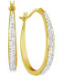 Фото #1 товара Серьги And Now This Crystal Tapered Hoop
