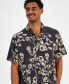 Фото #3 товара Men's Parker Short Sleeve Button-Front Floral Print Shirt