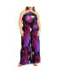 Фото #1 товара Plus Size Kira Print Jumpsuit