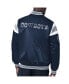 Men's White Dallas Cowboys Satin Varsity Full-Snap Jacket