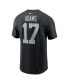 Men's Davante Adams Black Las Vegas Raiders Player Name and Number T-shirt