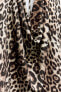Фото #11 товара Платье с драпировкой и леопардовым принтом ZARA