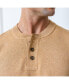 Фото #2 товара Men's Organic Long Sleeve Pullover Sweater Henley