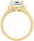 ფოტო #3 პროდუქტის EFFY® Aquamarine (3-1/2 ct. t.w.) & Diamond (1/6 ct. t.w.) Ring in 14k Gold