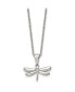 Фото #1 товара Chisel polished Dragonfly Pendant on a Cable Chain Necklace