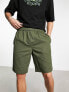 Фото #1 товара COLLUSION pull on shorts in dark khaki