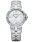 Women's Swiss Parsifal Diamond-Accent Stainless Steel Bracelet Watch 30mm