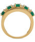 Кольцо Macy's Sapphire & Diamond in 14k Gold Emerald/Yellow Gold, 8 - фото #4