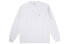 Фото #1 товара NOAH Long Sleeve Pocket Tee White 口袋圆领打底长袖T恤 男女同款 白色 / Футболка NOAH Long Sleeve Pocket Tee White T PT2FW19WHT