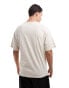 Jack & Jones oversized t-shirt with crane chest print in beige