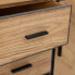 Hall Table with Drawers SPIKE 91 x 40 x 84,5 cm Natural Metal Wood