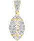 Фото #1 товара Men's Diamond Football Pendant (1/4 ct. t.w.) in 10k Gold