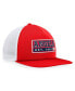 Фото #4 товара Men's Red, White Los Angeles Angels Foam Trucker Snapback Hat